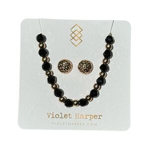 Violet Harper “Morgan” Beaded Bracelet  & Earring Set NWT